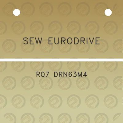 sew-eurodrive-r07-drn63m4