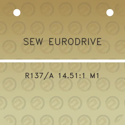 sew-eurodrive-r137a-14511-m1