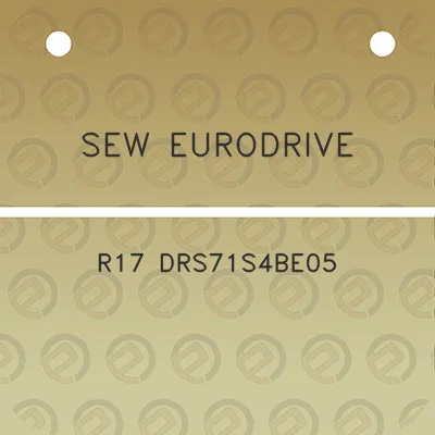 sew-eurodrive-r17-drs71s4be05