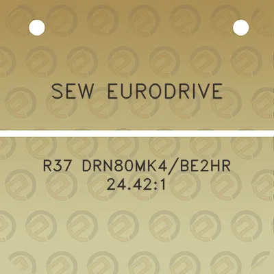 sew-eurodrive-r37-drn80mk4be2hr-24421