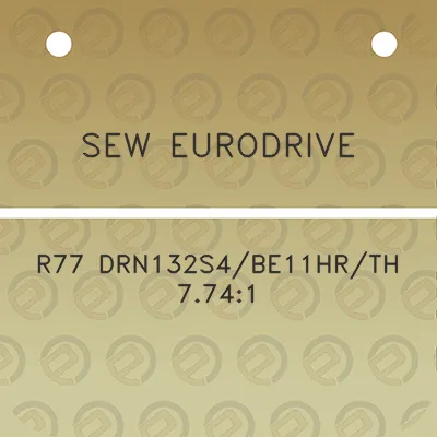 sew-eurodrive-r77-drn132s4be11hrth-7741