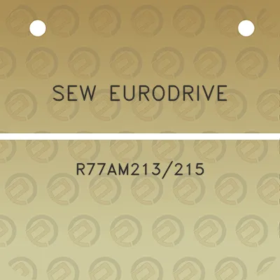 sew-eurodrive-r77am213215