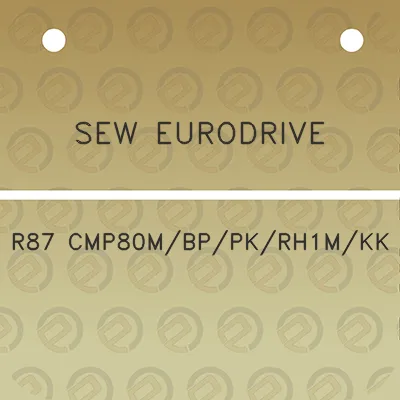 sew-eurodrive-r87-cmp80mbppkrh1mkk