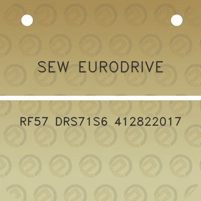 sew-eurodrive-rf57-drs71s6-412822017