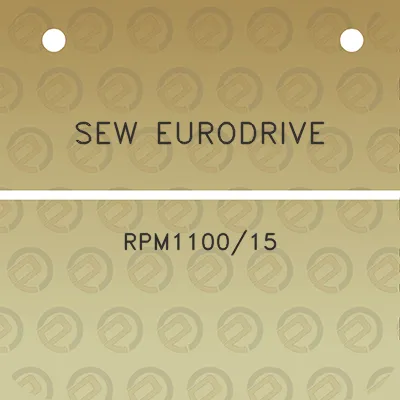 sew-eurodrive-rpm110015