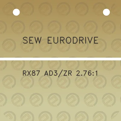 sew-eurodrive-rx87-ad3zr-2761