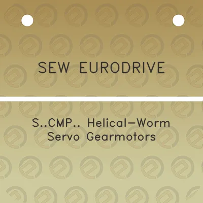 sew-eurodrive-scmp-helical-worm-servo-gearmotors