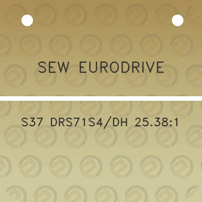 sew-eurodrive-s37-drs71s4dh-25381