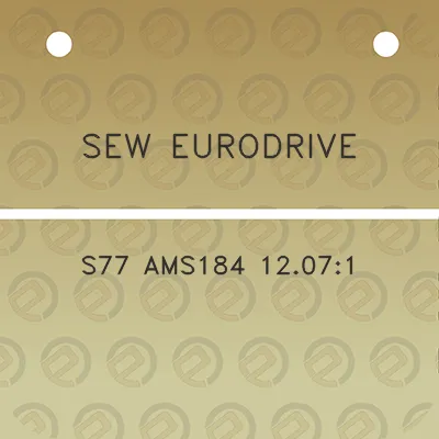 sew-eurodrive-s77-ams184-12071