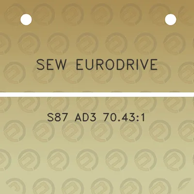 sew-eurodrive-s87-ad3-70431