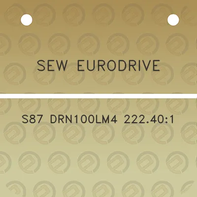 sew-eurodrive-s87-drn100lm4-222401