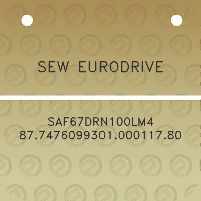 sew-eurodrive-saf67drn100lm4-87747609930100011780