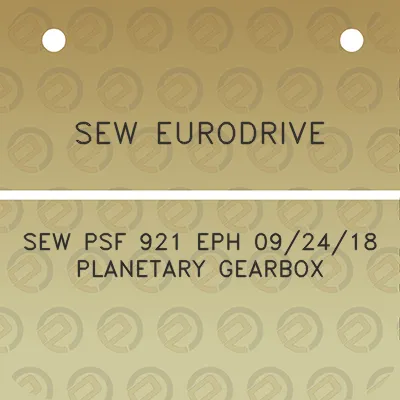 sew-eurodrive-sew-psf-921-eph-092418-planetary-gearbox