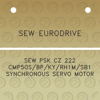 sew-eurodrive-sew-psk-cz-222-cmp50sbpkyrh1msb1-synchronous-servo-motor