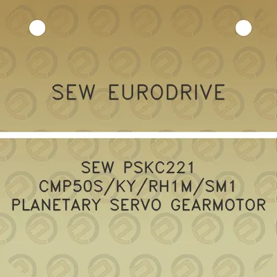 sew-eurodrive-sew-pskc221-cmp50skyrh1msm1-planetary-servo-gearmotor