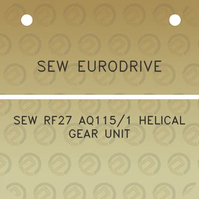 sew-eurodrive-sew-rf27-aq1151-helical-gear-unit