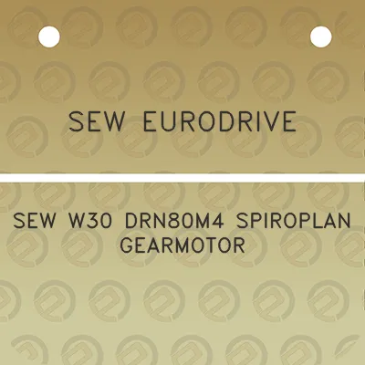 sew-eurodrive-sew-w30-drn80m4-spiroplan-gearmotor