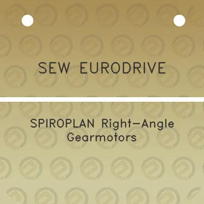 sew-eurodrive-spiroplan-right-angle-gearmotors