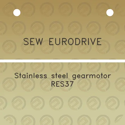 sew-eurodrive-stainless-steel-gearmotor-res37