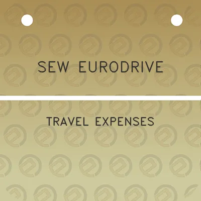 sew-eurodrive-travel-expenses