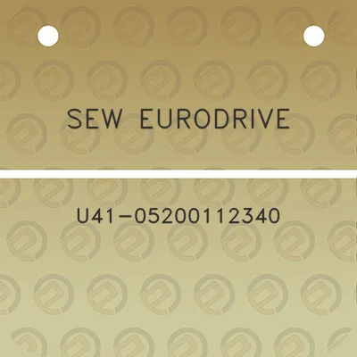 sew-eurodrive-u41-05200112340