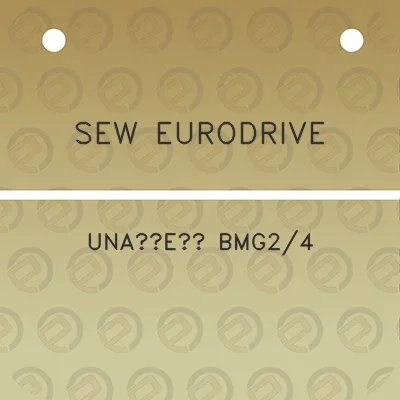 sew-eurodrive-unasec-bmg24