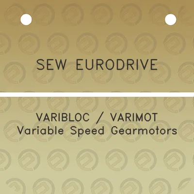 sew-eurodrive-varibloc-varimot-variable-speed-gearmotors