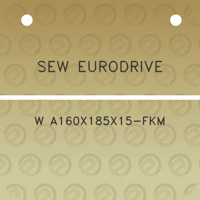 sew-eurodrive-w-a160x185x15-fkm