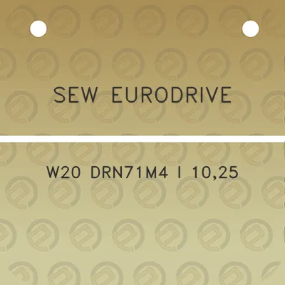 sew-eurodrive-w20-drn71m4-i-1025