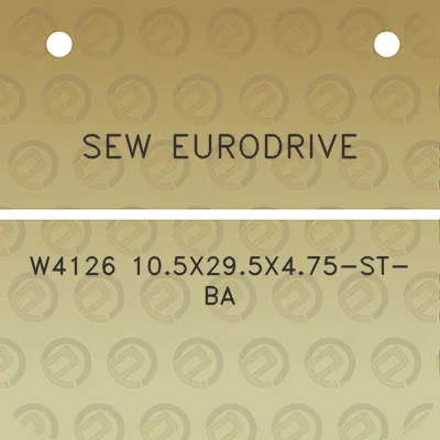 sew-eurodrive-w4126-105x295x475-st-ba