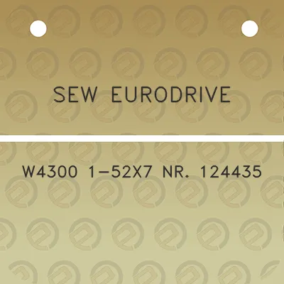 sew-eurodrive-w4300-1-52x7-nr-124435