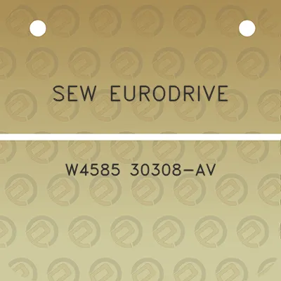 sew-eurodrive-w4585-30308-av