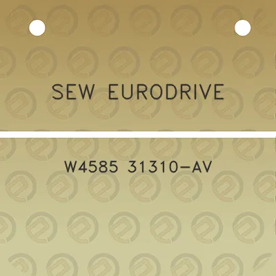 sew-eurodrive-w4585-31310-av