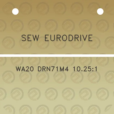 sew-eurodrive-wa20-drn71m4-10251