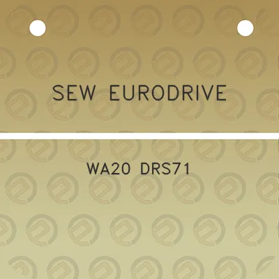 sew-eurodrive-wa20-drs71