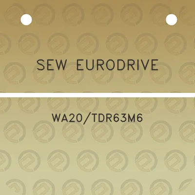 sew-eurodrive-wa20tdr63m6