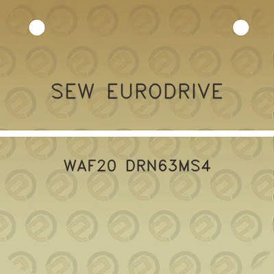 sew-eurodrive-waf20-drn63ms4