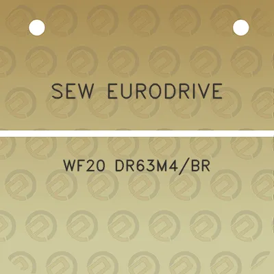 sew-eurodrive-wf20-dr63m4br