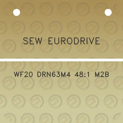 sew-eurodrive-wf20-drn63m4-481-m2b