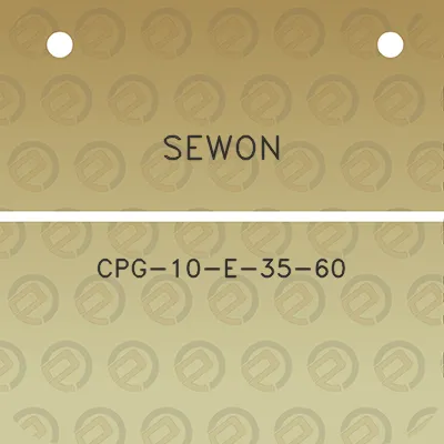 sewon-cpg-10-e-35-60