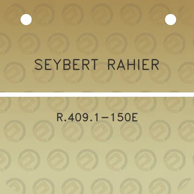 seybert-rahier-r4091-150e