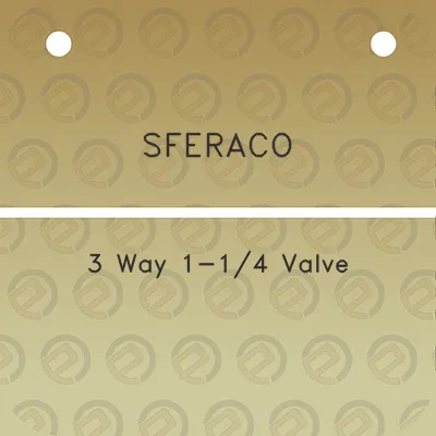 sferaco-3-way-1-14-valve