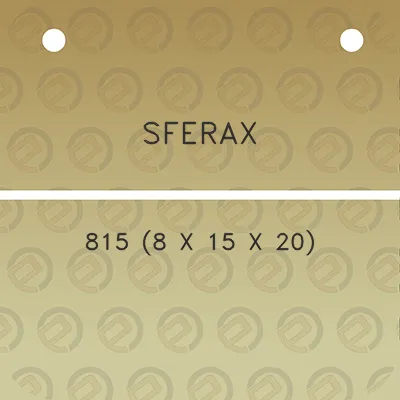 sferax-815-8-x-15-x-20