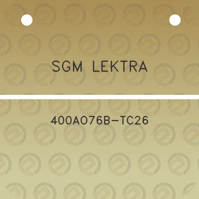 sgm-lektra-400ao76b-tc26