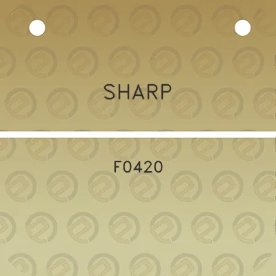 sharp-f0420