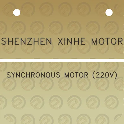 shenzhen-xinhe-motor-synchronous-motor-220v