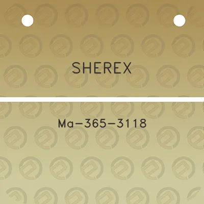 sherex-ma-365-3118