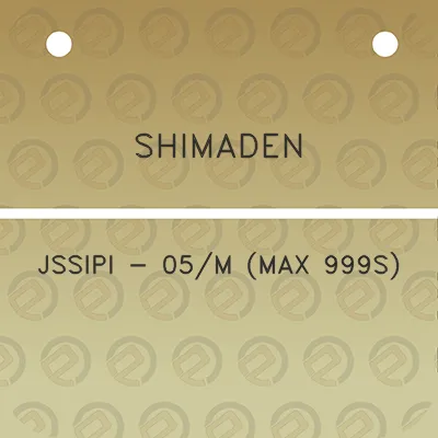 shimaden-jssipi-05m-max-999s