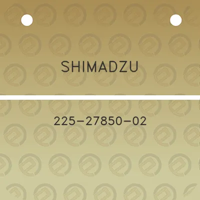 shimadzu-225-27850-02