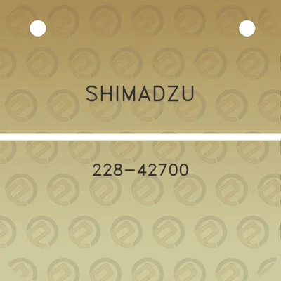 shimadzu-228-42700